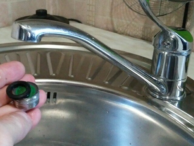 маленький напор воды
